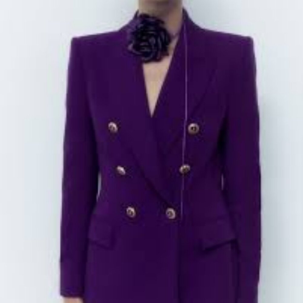 Zara Purple Blazer - Brand New